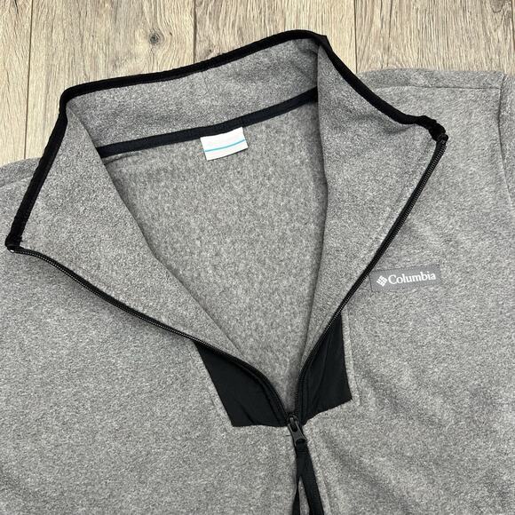 Columbia 1/2 Fleece Sweater Size XL Mens Grey Sequoia Grove $60 - Picture 11 of 13